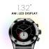 HiFuture Go Pro 2 Smart Watch, Stainless Steel, 1.32"-inch AMOLED Display, Powered by Dual Core Processor & Syntra AI, IP68 Waterproof, 24/7 True heart rate & Blood Oxygen Sensor (the Sixth Generation), up to 10 days daily use - Black